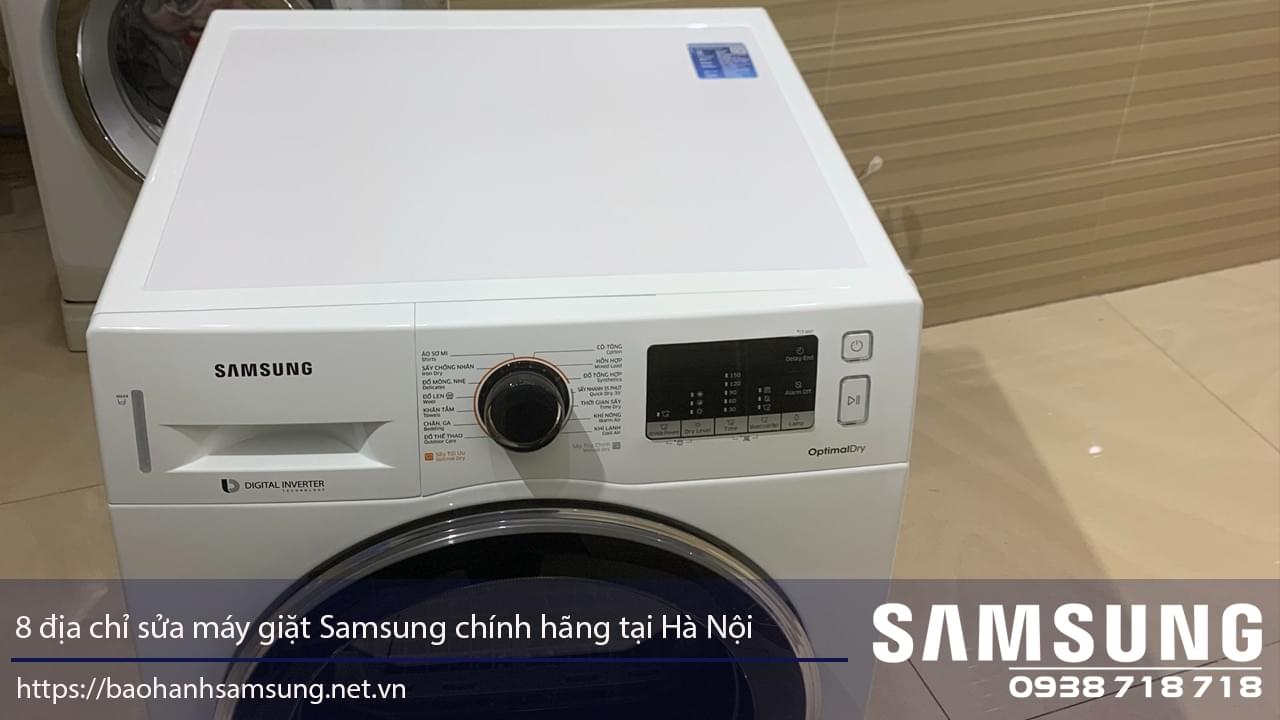 Front-load washing machine Samsung official service in Hanoi.