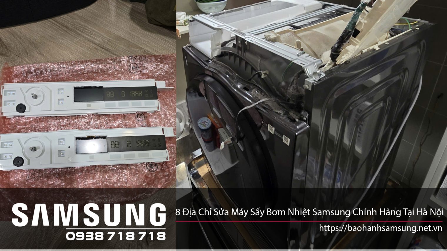 8 địa chỉ sửa máy sấy Samsung chính hãng uy tín tại Hà Nội