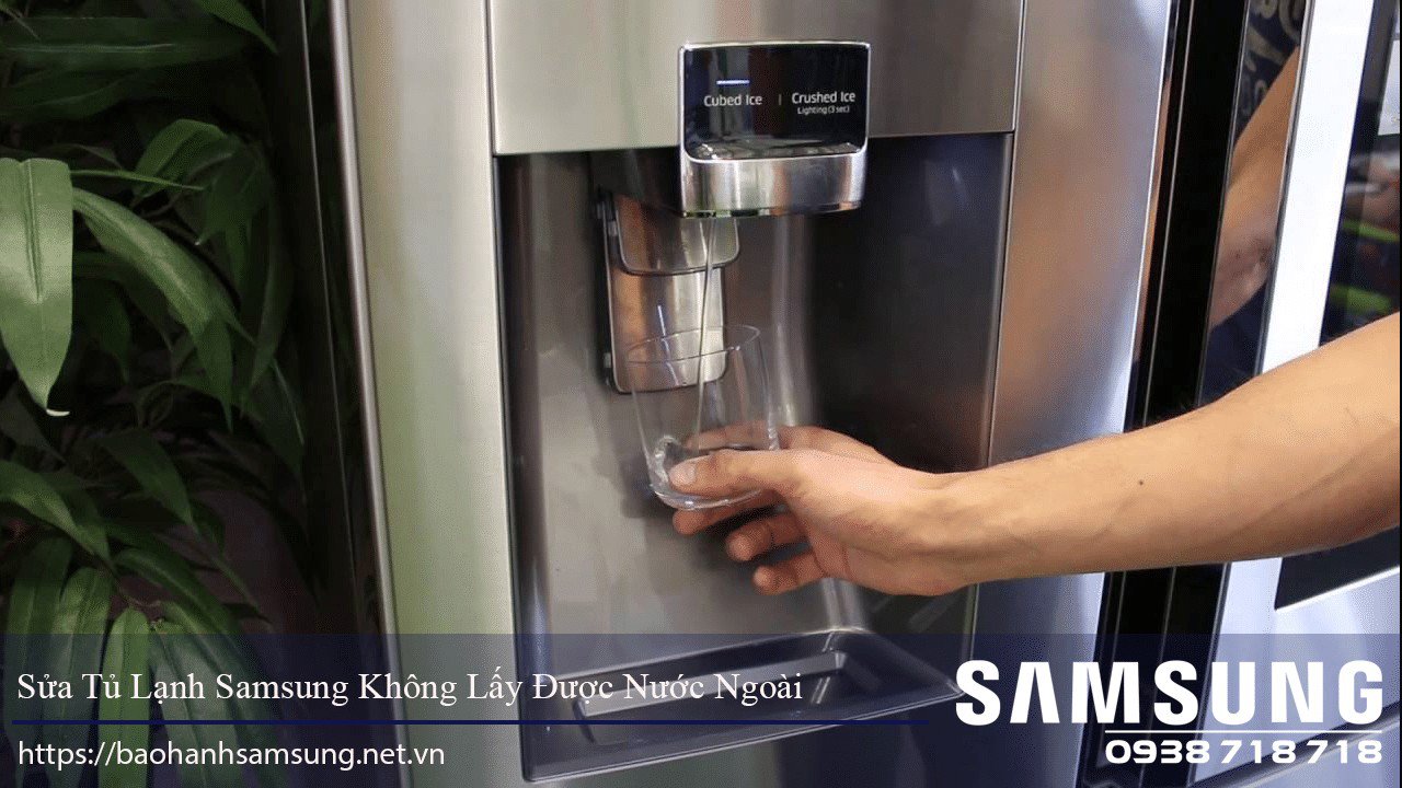 Automatic Water Dispenser on Samsung Refrigerator for Easy Use.