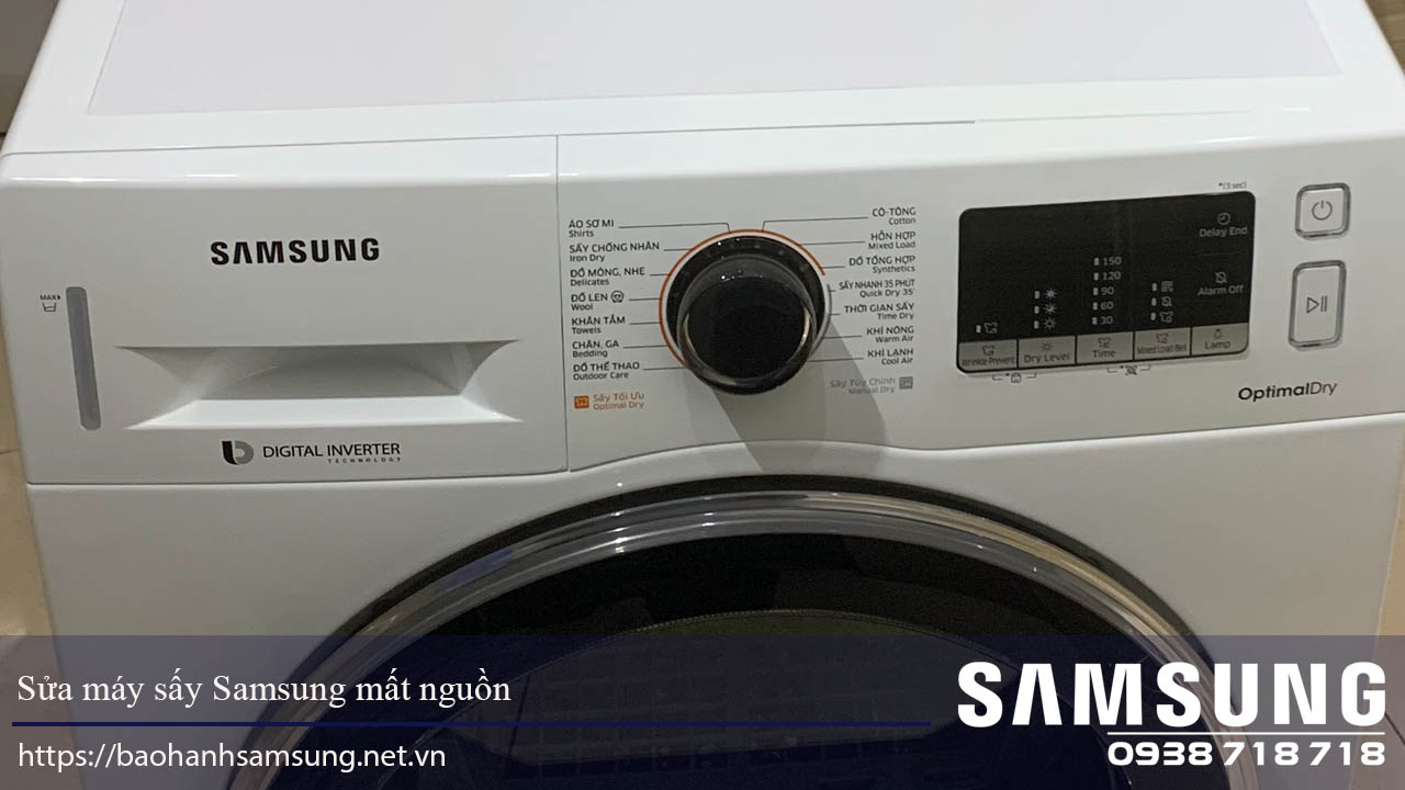 Samsung washing machine repair service in Vietnam for power supply issues and maintenance.