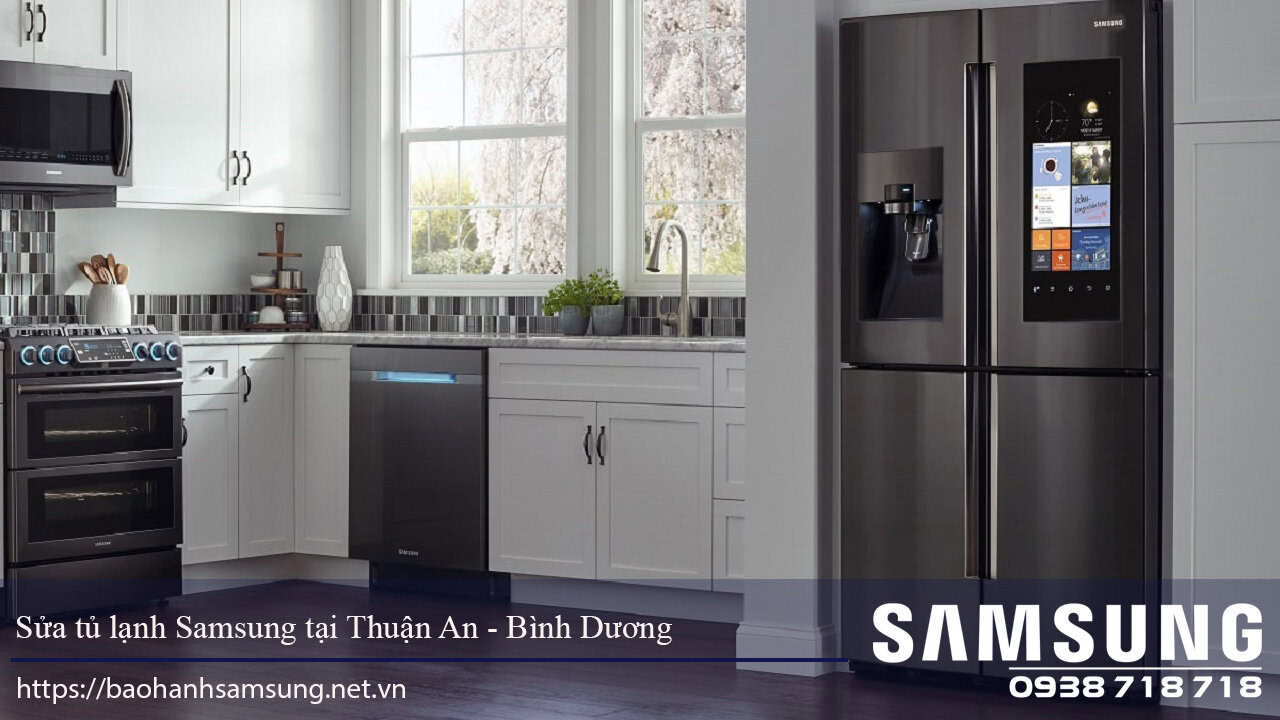 Samsung refrigerator repair service in Thuận An - Bình Dương, trusted Samsung refrigerator maintenance and warranty support in Vietnam.