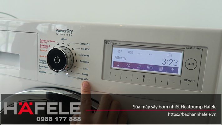 sửa máy sấy bơm nhiệt hafele